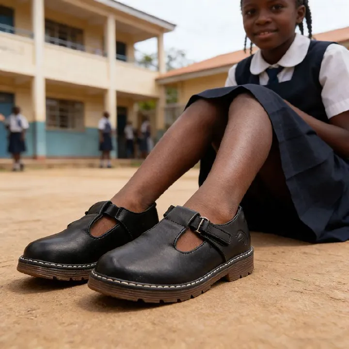 Size EU25-30  Girls PU Leather Shoes Solid Black Kid Shoes Spring Autumn Baby Casual School Shoes Children Shoes (855)