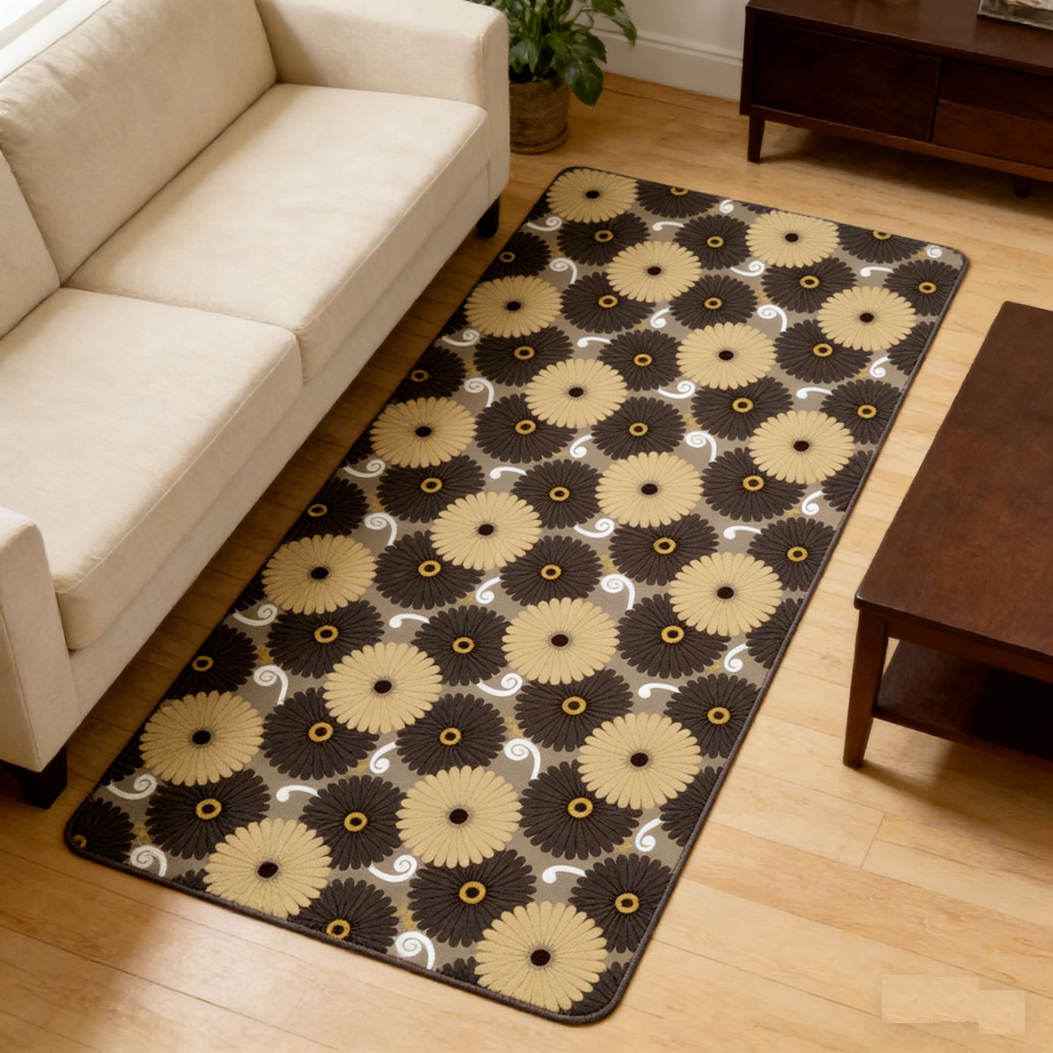 BEBE HOPE 3*6 / 4*6.5 / 5*6.5 / 6*6.5 1PC Double-sided Printed Waterproof Easy to Clean Foam Warm Floor Carpet Sleeping Mat Lawn Mat Living Room Floor Mat Picnic Play Mat Children Crawling Mat