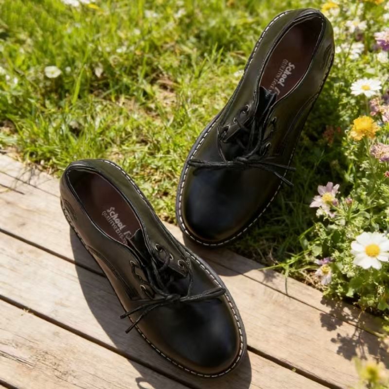 Size EU25-30 Boys and girls PU Leather Shoes Solid Black Kid Shoes Spring Autumn Baby Casual School Shoes Children Shoes (859)