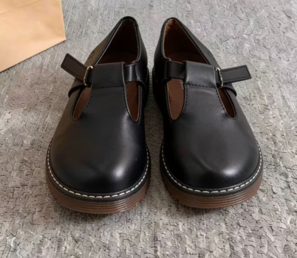 Size EU31-36  Girls PU Leather Shoes Solid Black Kid Shoes Spring Autumn Baby Casual School Shoes Children Shoes (856)