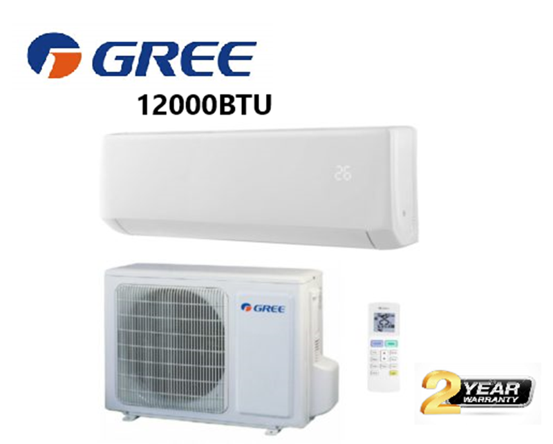 GREE SPLIT HI-WALL 12000 BTU 2 Year Warranty