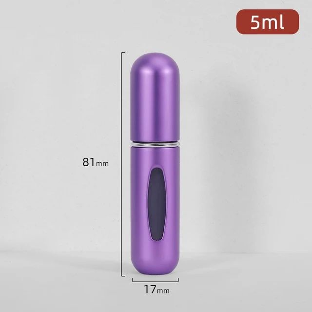 5ml*10pcs Portable Perfume Atomizer Liquid Container Portatil For Cosmetics Mini Aluminum Spray Alcochol Empty Refillable Bottle