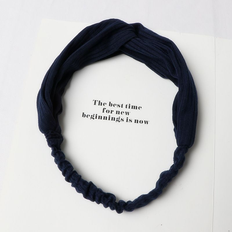 Women knitting Hairband Elastic Turban Twisted Cross Headband Sport Running Head Wrap Hair Accessories