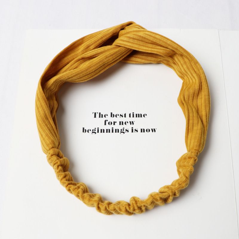 Women knitting Hairband Elastic Turban Twisted Cross Headband Sport Running Head Wrap Hair Accessories