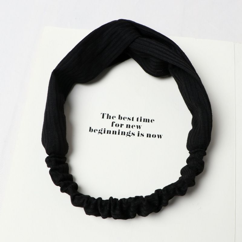 Women knitting Hairband Elastic Turban Twisted Cross Headband Sport Running Head Wrap Hair Accessories