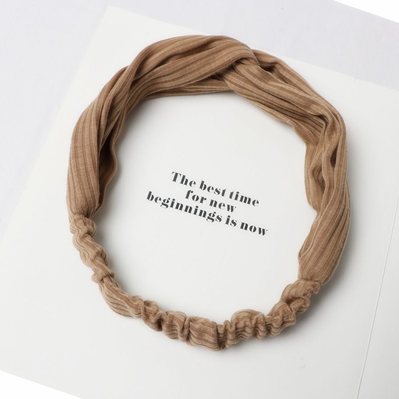 Women knitting Hairband Elastic Turban Twisted Cross Headband Sport Running Head Wrap Hair Accessories