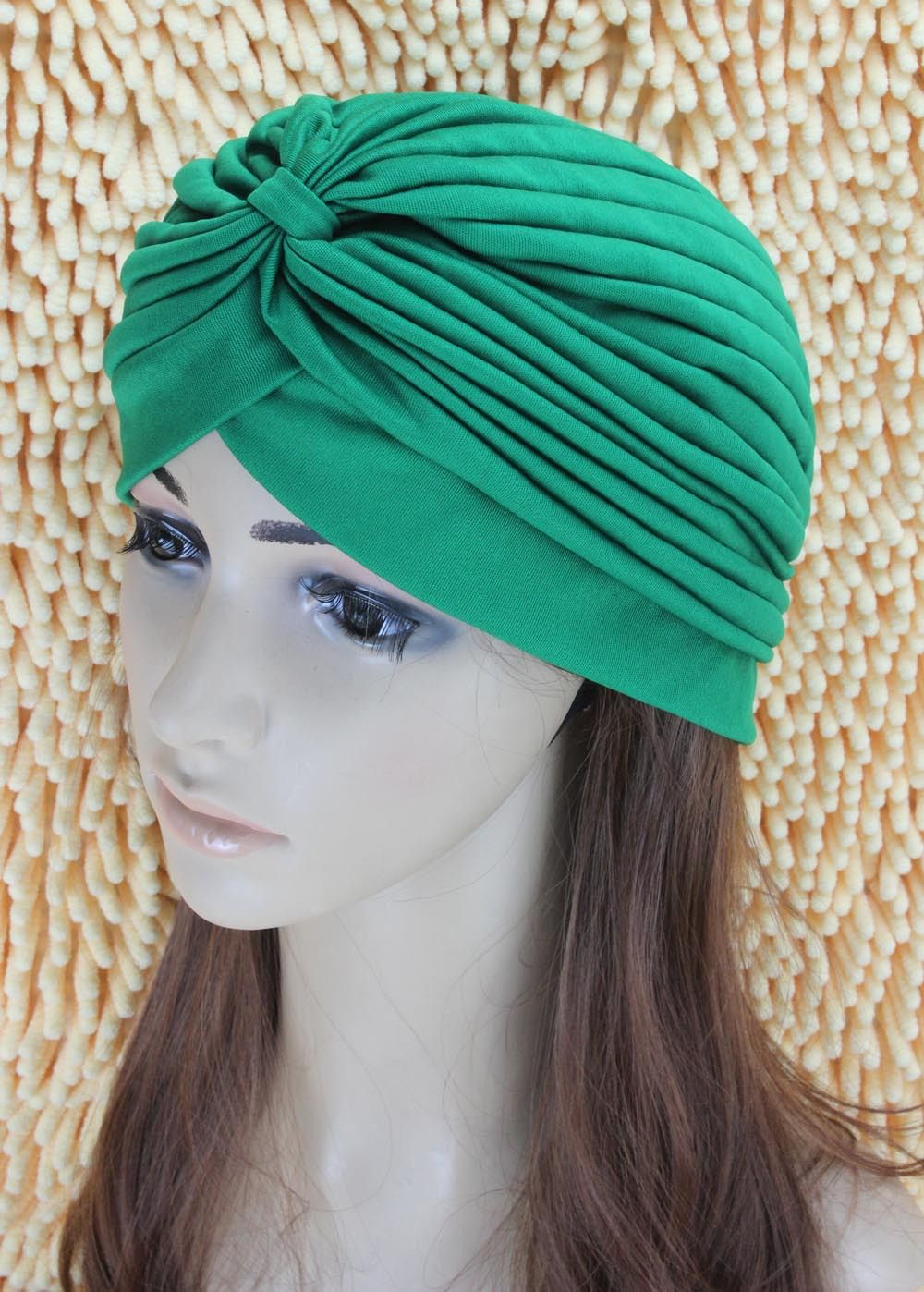 Vintage Women Cross Fold Hat Turban Headbands for Women Cotton Chemo Cap Hair Bands Hair Accessories Head Wrap Bandana