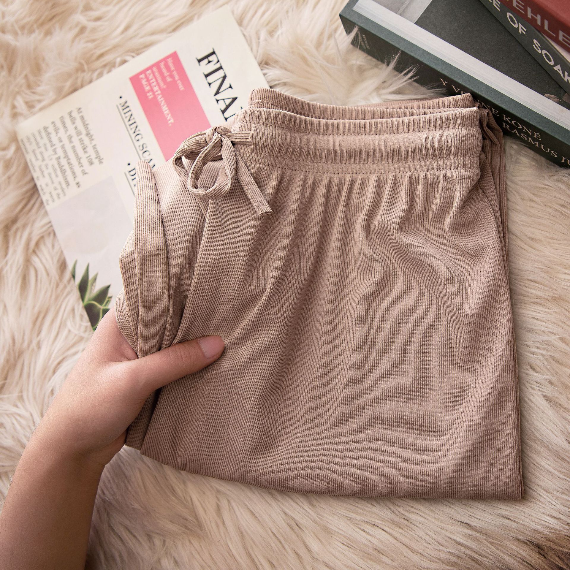 Women Pants Spring Summer Ice Silk Wide Leg Pants 2025 High Waist Loose Straight Casual Pant Female Outdoor Black Trousers R0516