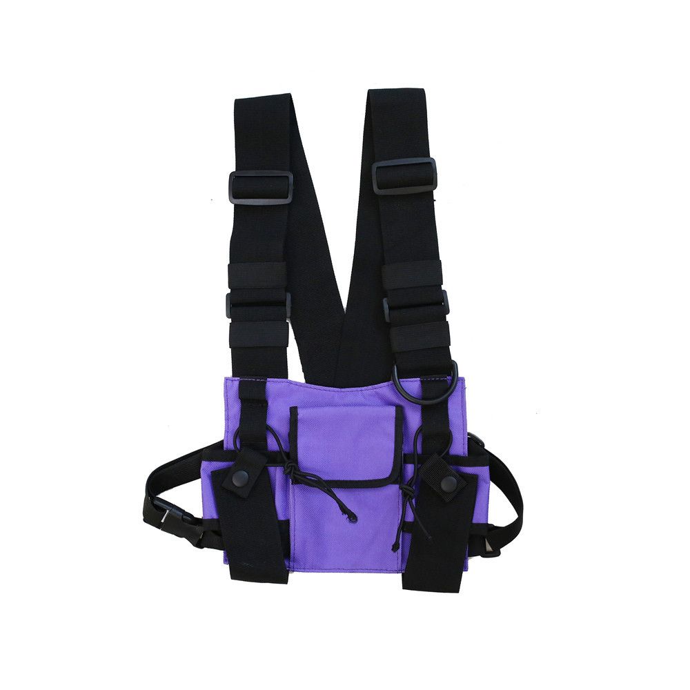 Tactical Inspired Sports Utility Chest Pack Chest Bag for Men This EDC Rig Pouch Vest is Perfect for Workouts, Cycling & Hiking, Jet Black, Tactical Chest Bag