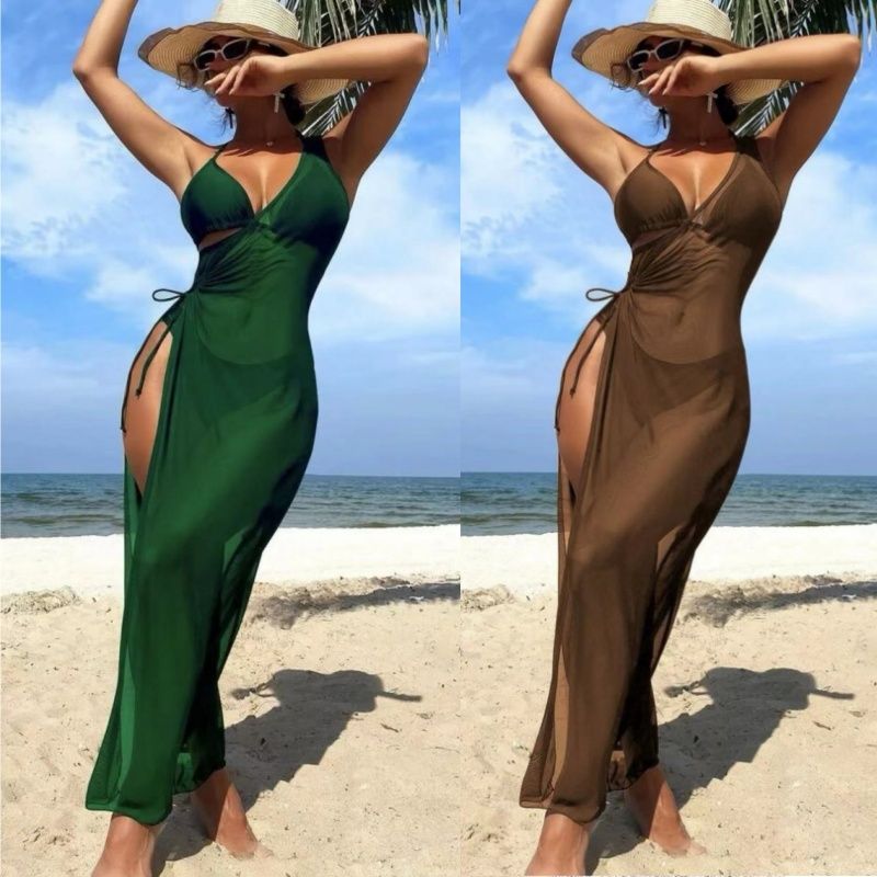 Halter With Dress Mini Bikini Female Swimsuit Women Swimwear Three-pieces Bikini set High Cut Bather Bathing Suit Swim