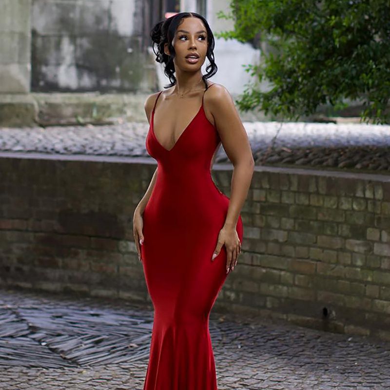 Satin Slip Sleeveless Backless Maxi Dress Women 2024 Y2K Summer Bodycon Elegant Sexy Outfits Ladies Birthday Party Club Sundress