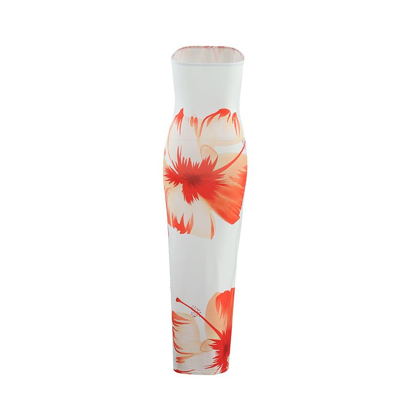 Gradient Sleeveless Long Dress Women Satin Sleeveless Backless Female Party Dresses 2024 Summer Lady Tie Dyed Robe New
