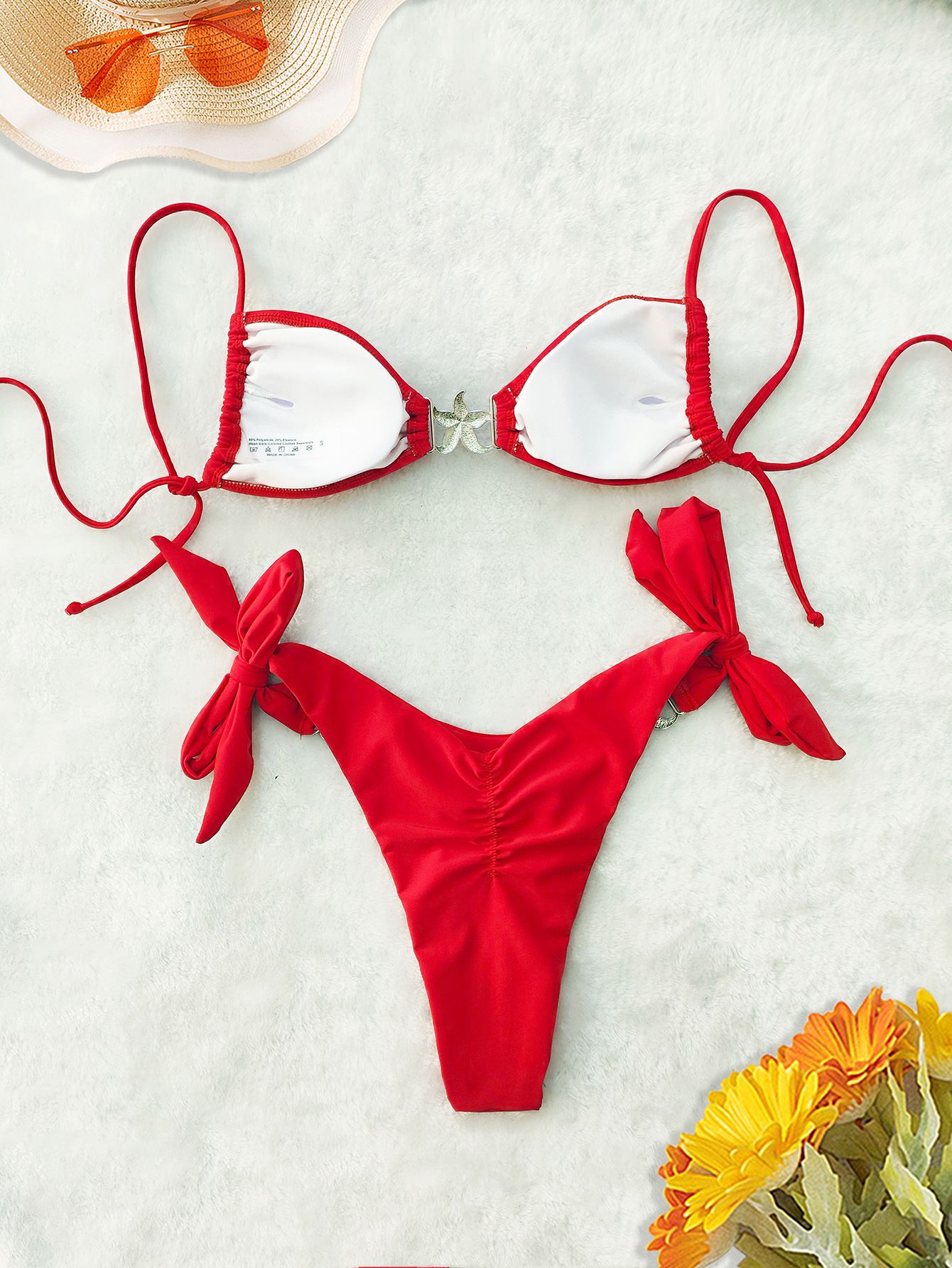 Red Sexy Bikinis 2025 Swimsuit Women Swimwear Push Up Female Beach Swimming Wear Bathing Suits Brazilian Bikini Set Pool Bather