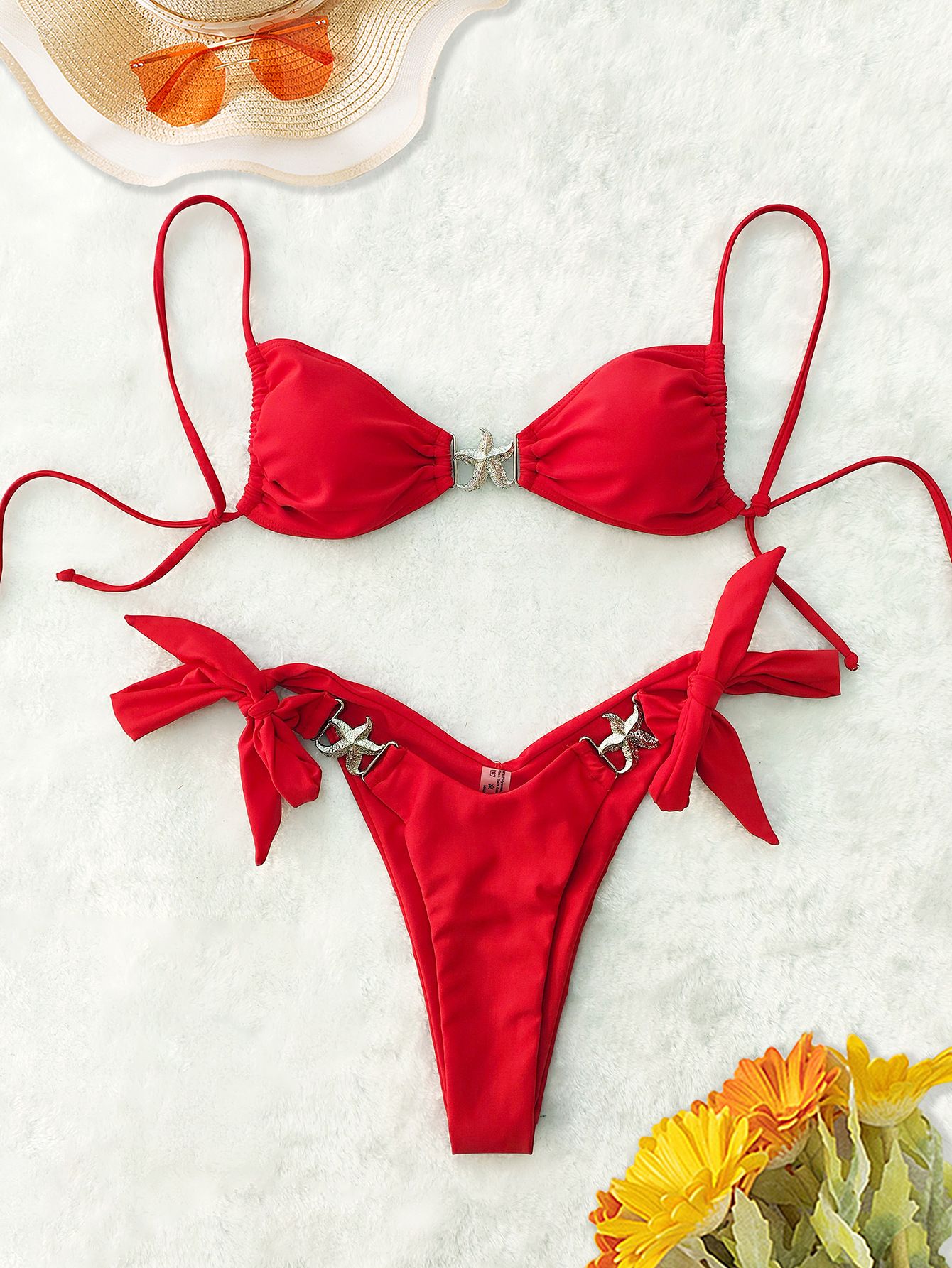 Red Sexy Bikinis 2025 Swimsuit Women Swimwear Push Up Female Beach Swimming Wear Bathing Suits Brazilian Bikini Set Pool Bather