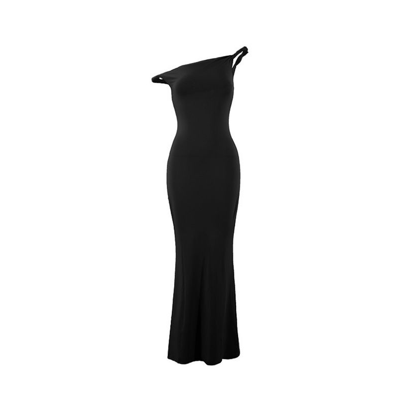 Fashion Solid O Neck Sleeveless Patchwork Sexy Bodycon Maxi Prom Dress Summer Women Clothes Party Festival Club Y2K
