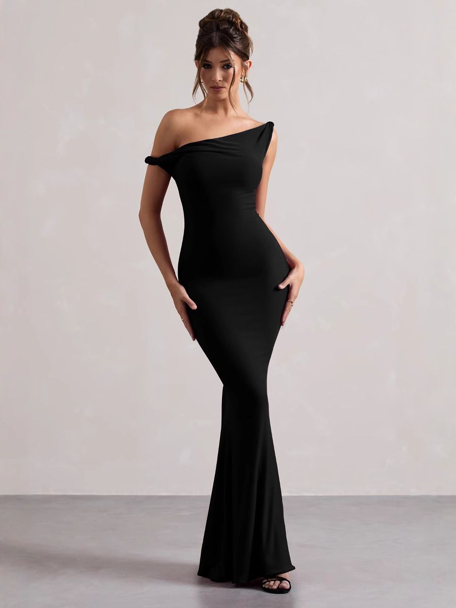 Fashion Solid O Neck Sleeveless Patchwork Sexy Bodycon Maxi Prom Dress Summer Women Clothes Party Festival Club Y2K