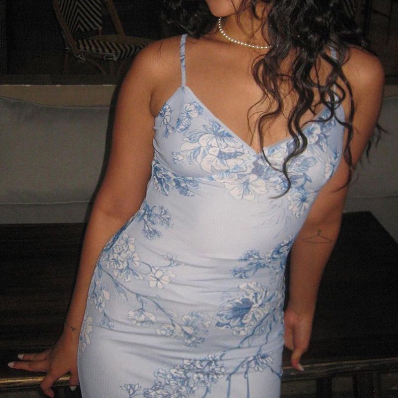 Elegant Long Maxi Dress Women Spaghetti Strap 2023 Summer Dress Slim Bodycon Backless Nightclub Sexy Party Dresses