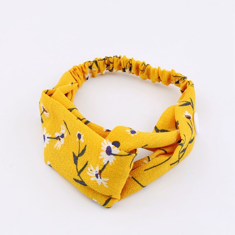 Women Girls Summer Bohemian Hair Bands Print Headbands Retro Cross Turban Bandage Bandanas HairBands Hair Accessories Headwrap