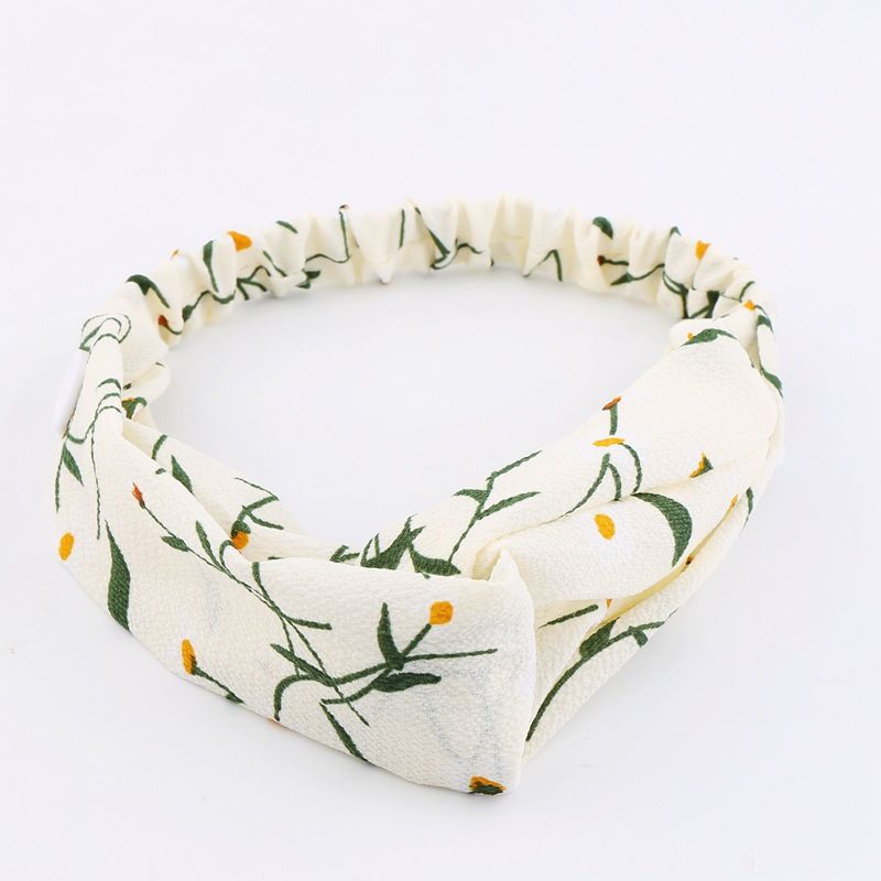Women Girls Summer Bohemian Hair Bands Print Headbands Retro Cross Turban Bandage Bandanas HairBands Hair Accessories Headwrap