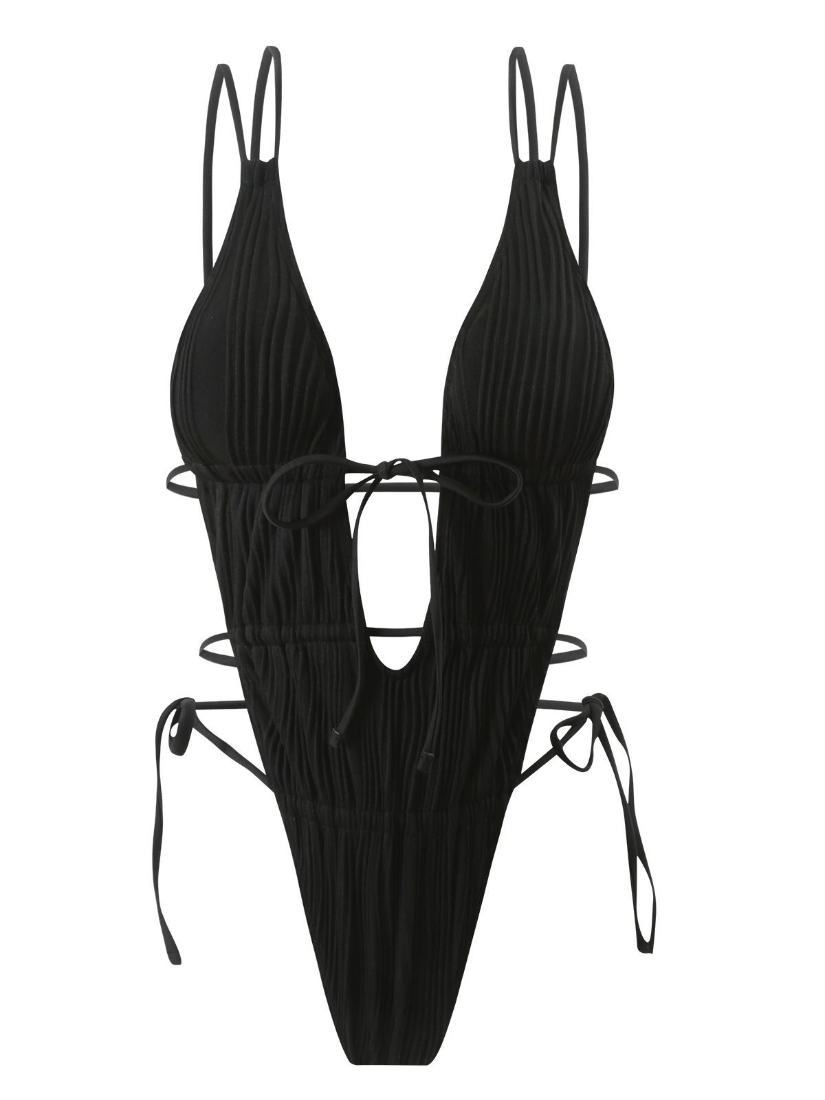 Hollow Out Bathing Suit Women Bandage One Piece Swimwear 2025 Backless Monokini Brazilian Swimsuit Female Swim Wear R0147R