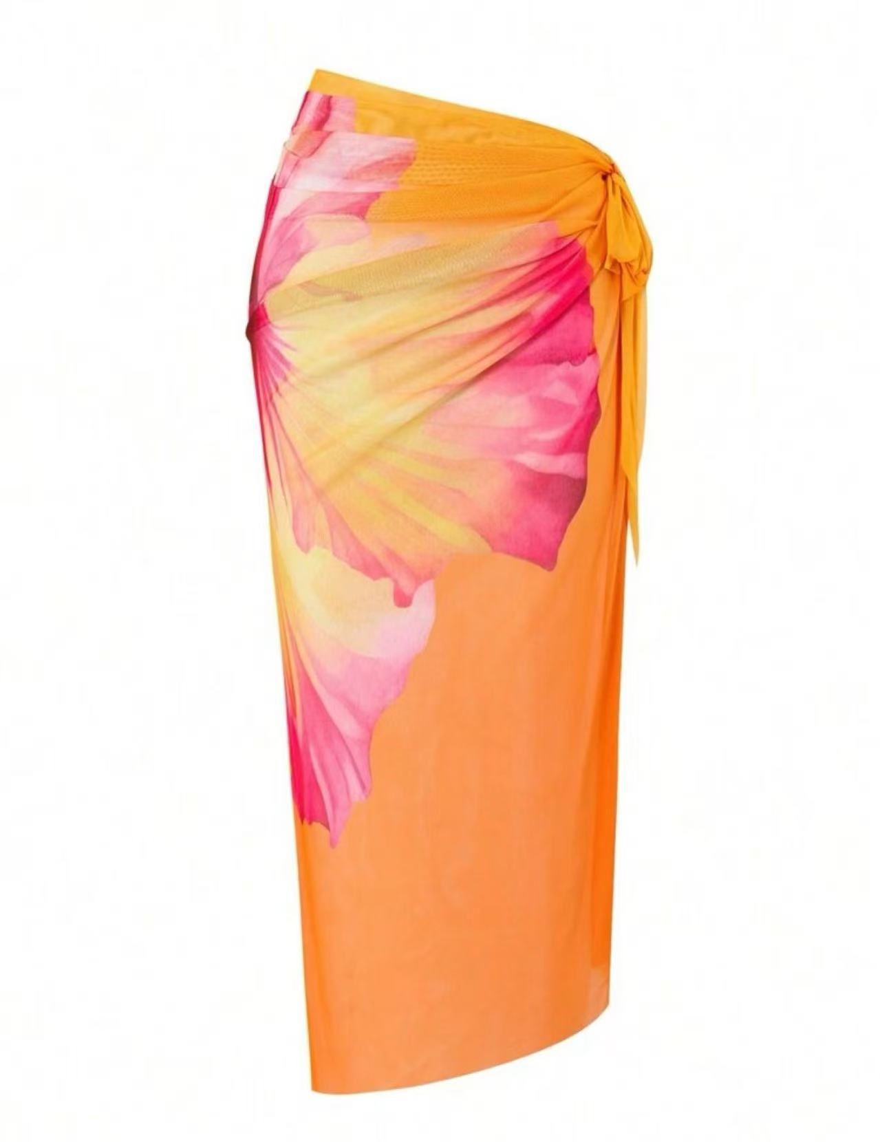 Sexy Floral 3 Pieces Bikinis Sexy Women Swimsuits Female Swimwear Bikini Set Bathing Suit Swimming Suits Beachwear Biquini R0122