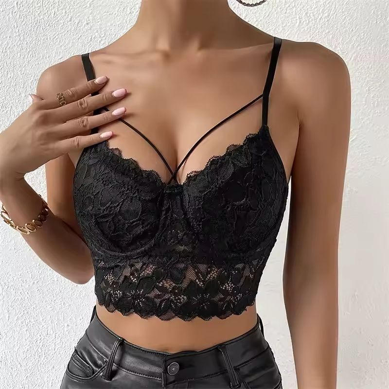 Sexy Party Tank Top Women Underwear Push Up Bras Crop Tops Ladies Summer Lingerie Camis Corset Club Party Wear Woman Clothing R0450