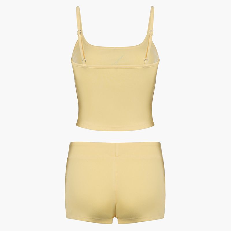 Short Sets Women's Tracksuit Crop Tops Shorts 2025 New Y2K Casual Sports High Street Sexy Sportswear Two Piece Set for Women