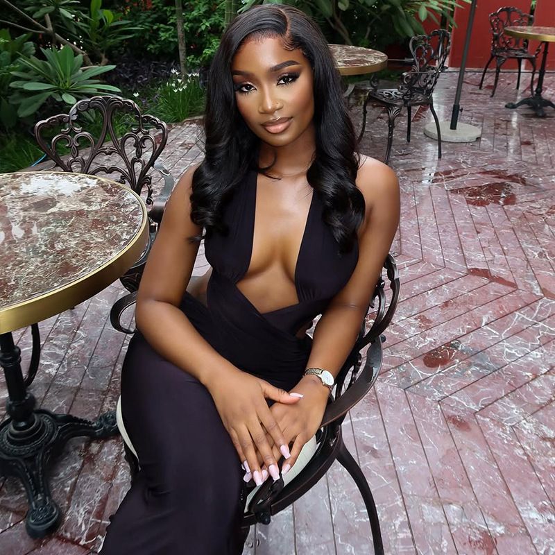 Fashion Halter Women's Maxi Dresses Solid Deep V-Neck Sleeveless Blackless Bandage Sheath Bodycon Party Vestidos Robes R0257