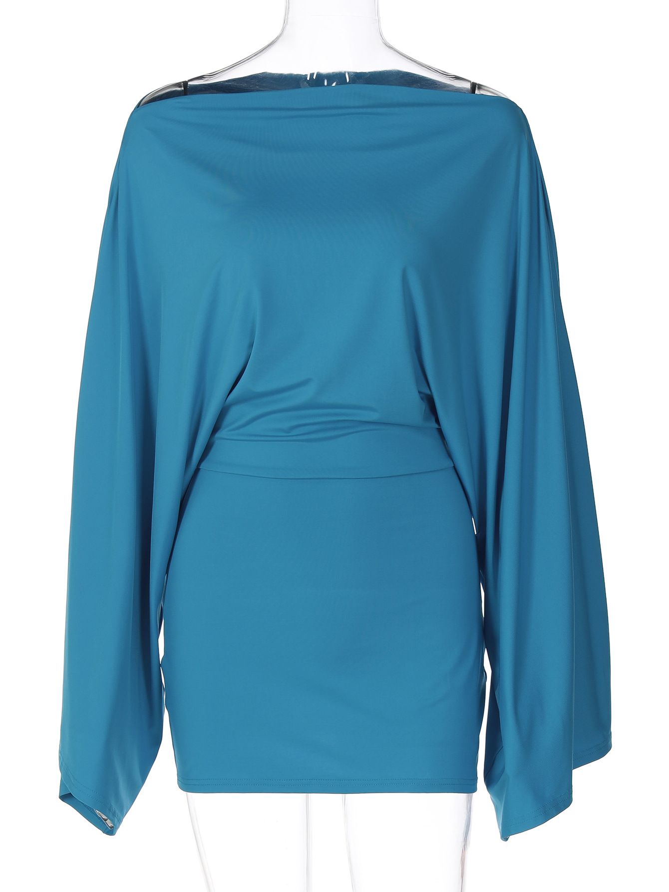 Women Sexy Bodycon Mini Dress Fashion Slash Neck Off Shoulder Batwing Sleeve Slim Party Clubwear Casual Streetwear Vestidos R0218