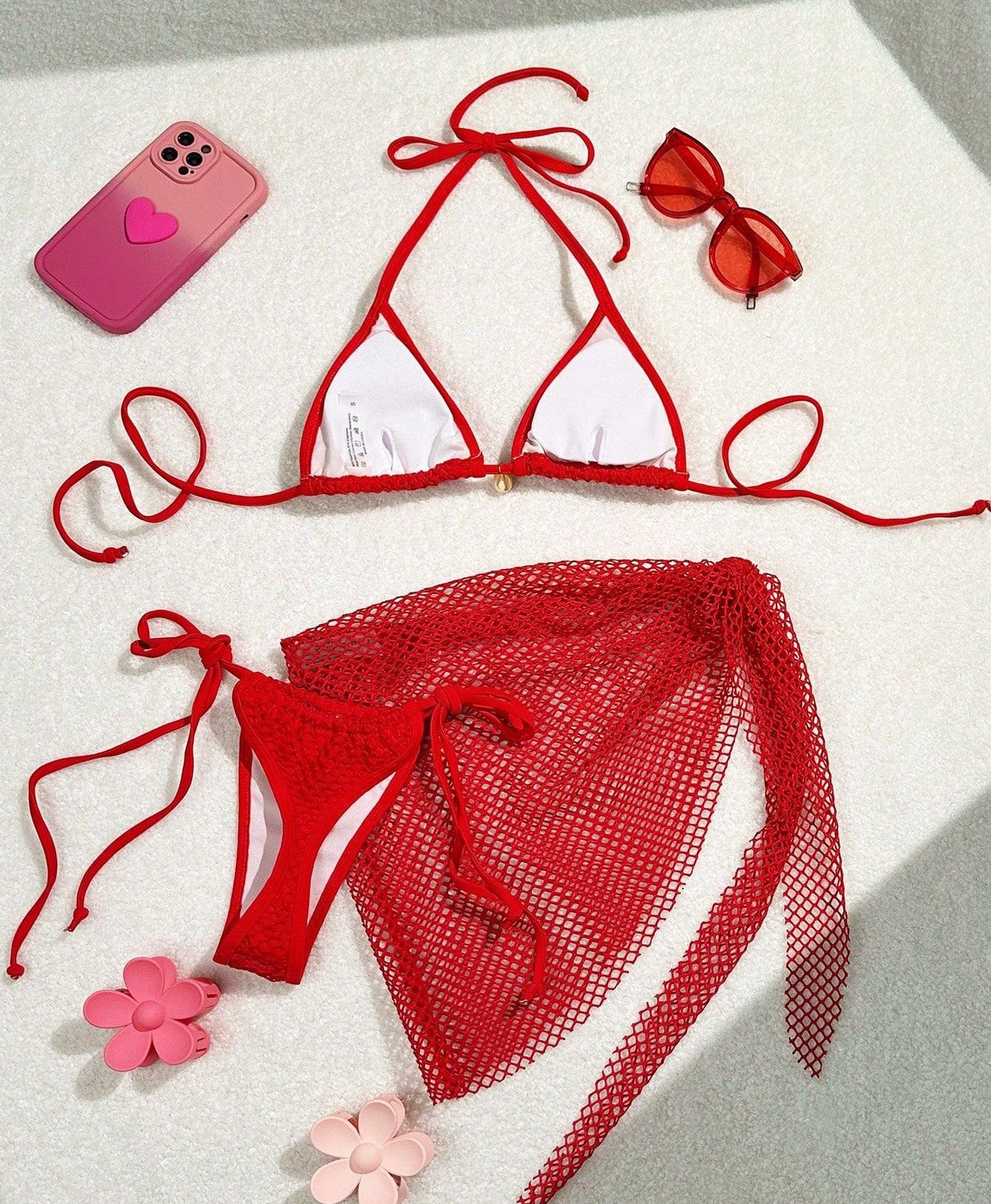 2025 Sexy Bikinis Female Swimsuits Women's Three-Piece Swimwear Beach Swim Wear Bathing Suits Brazilian Bikini Set Pool Bather R0103R