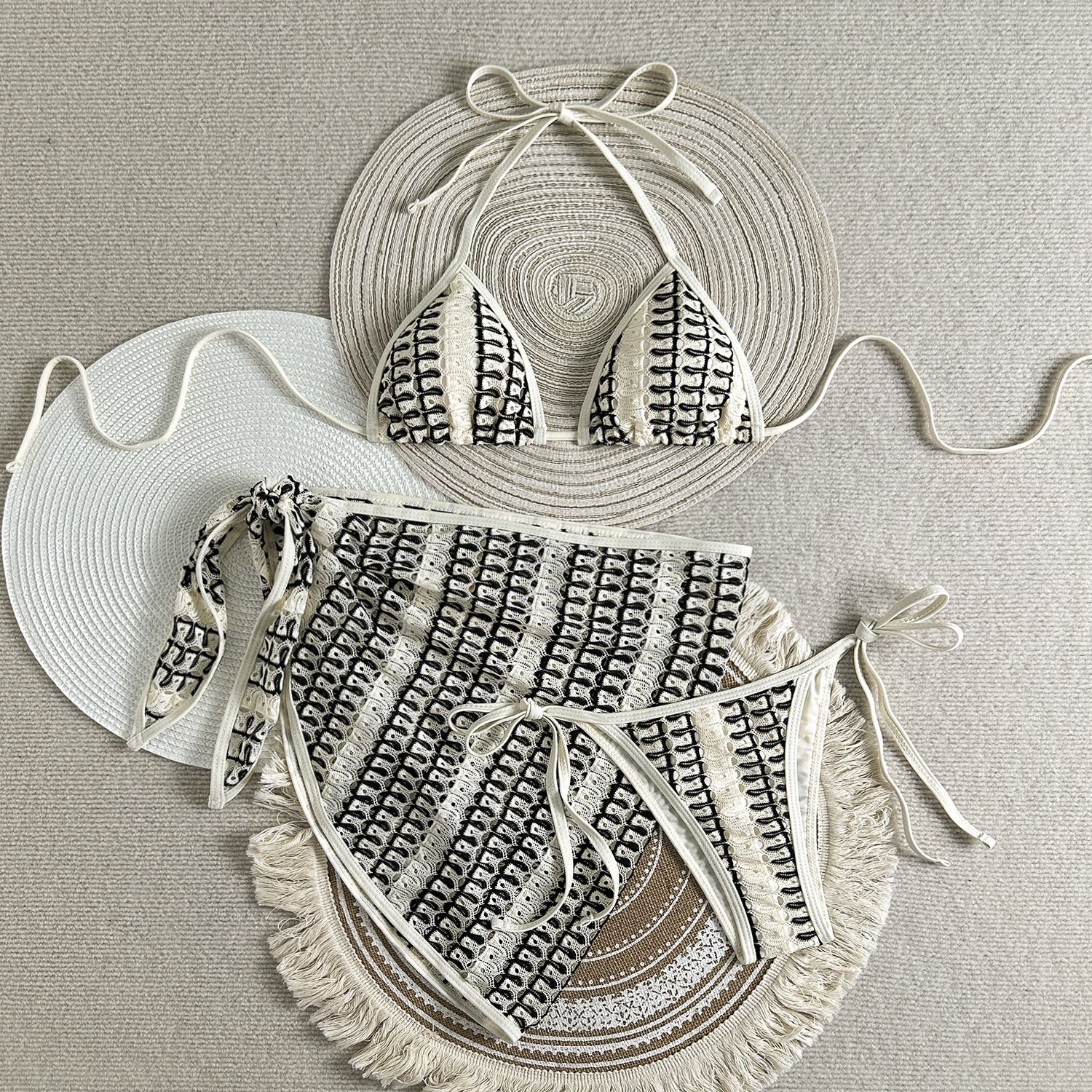 2026 New Sexy Three-piece Women's Swimsuit Tight Push-up Swimwear Summer Solid Bikini Set Brazilian Beachwear Party Bathing Suit R0186