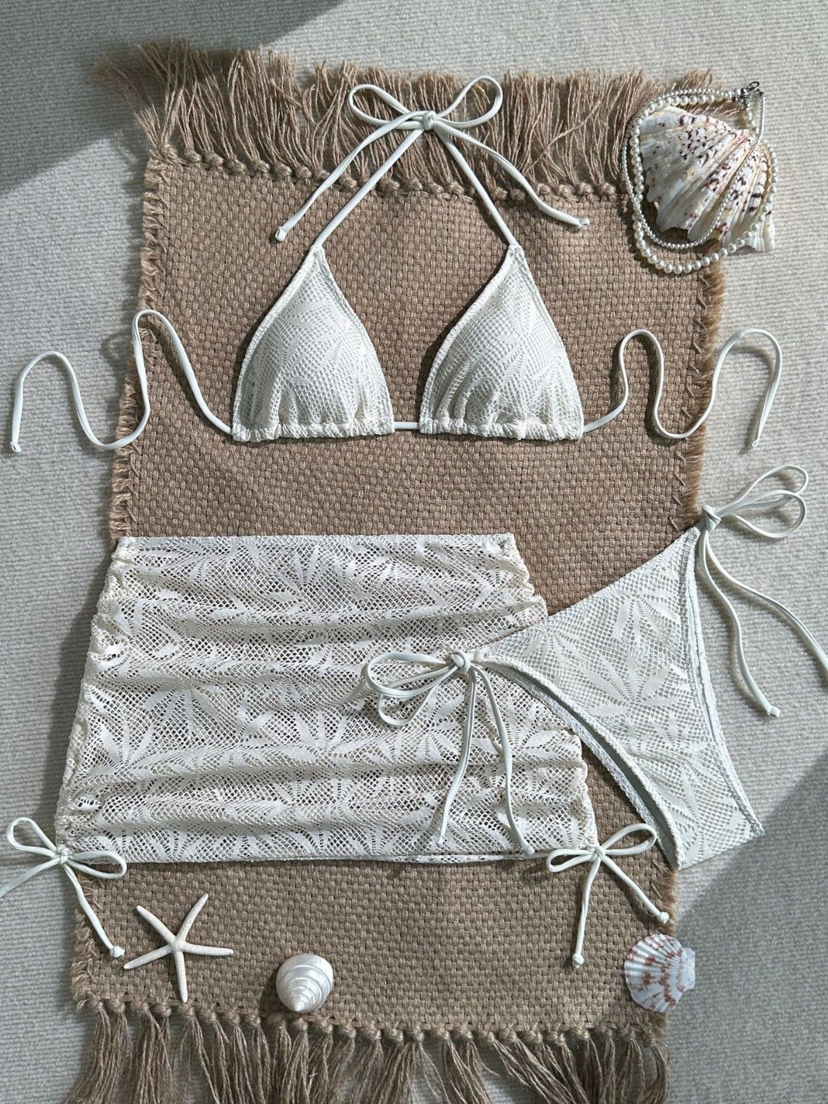 2026 New Style Solid Color Women's Three-Piece Set Bikini with Collar for Amazon's Speedy Selling on Vacation Beach R0109