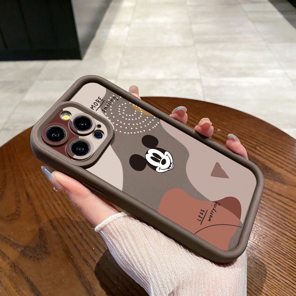 for Realme C67 C53 C51 Note 50 C21Y C25Y C33 C30 C35 9i Retro Mickey Full Protective Phone Case Anti Drop Cover