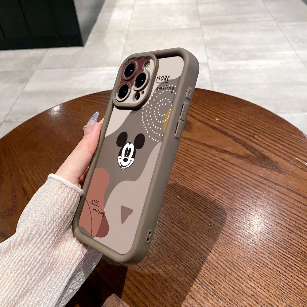for Realme C67 C53 C51 Note 50 C21Y C25Y C33 C30 C35 9i Retro Mickey Full Protective Phone Case Anti Drop Cover