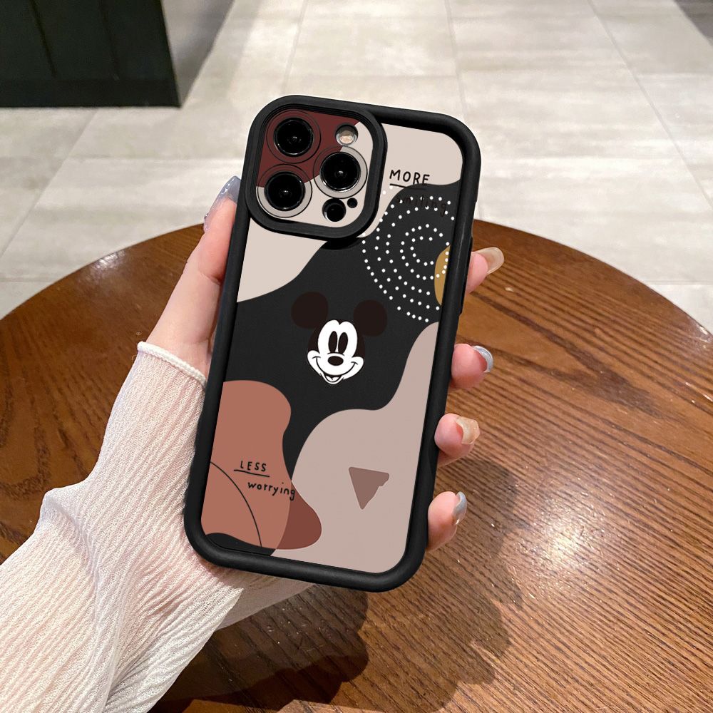 for Realme C67 C53 C51 Note 50 C21Y C25Y C33 C30 C35 9i Retro Mickey Full Protective Phone Case Anti Drop Cover