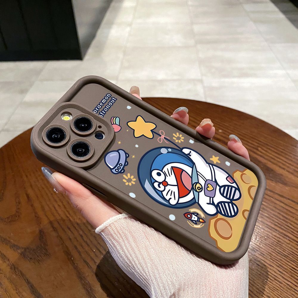 for Samsung Galaxy S24 S23 Ultra S22 Plus S21 FE S20 Doraemon Snoopy Astronaut Full Protective Phone Case Anti Drop Cover