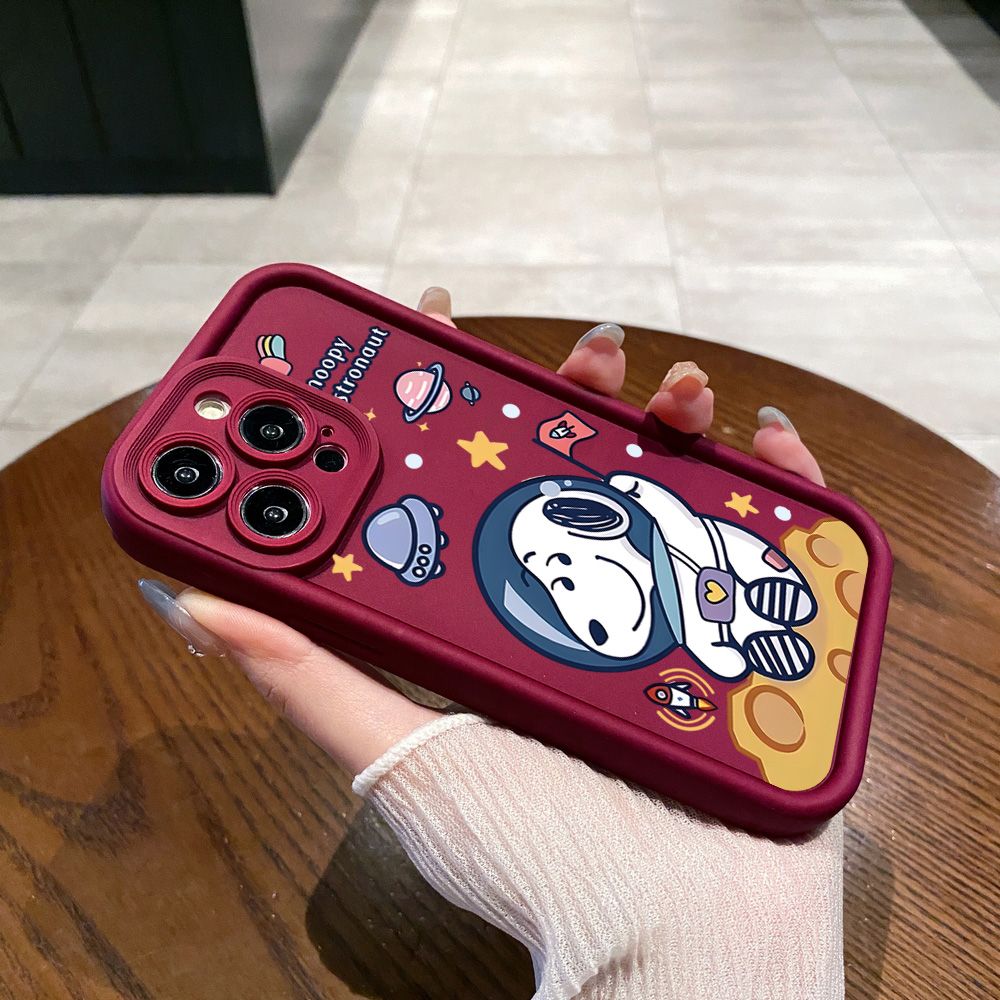 for Samsung Galaxy S24 S23 Ultra S22 Plus S21 FE S20 Doraemon Snoopy Astronaut Full Protective Phone Case Anti Drop Cover