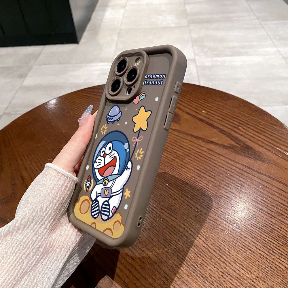 for Samsung Galaxy S24 S23 Ultra S22 Plus S21 FE S20 Doraemon Snoopy Astronaut Full Protective Phone Case Anti Drop Cover