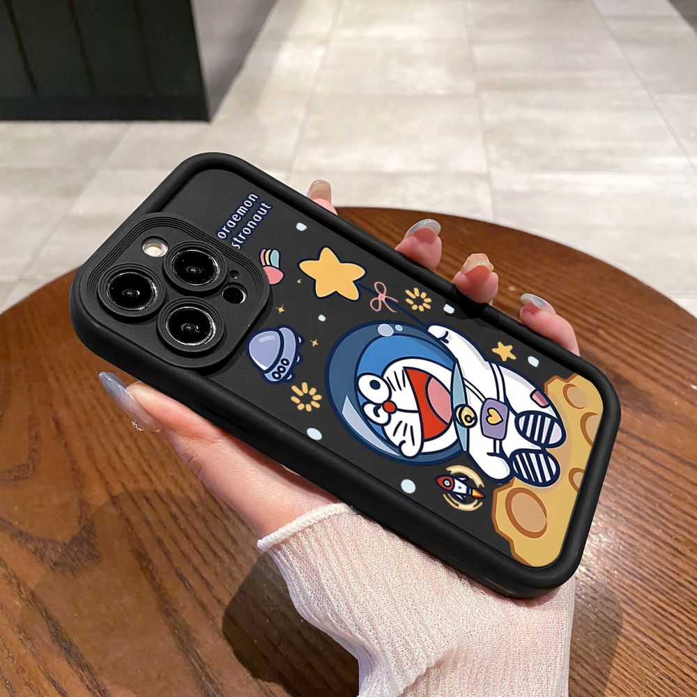 for Samsung Galaxy S24 S23 Ultra S22 Plus S21 FE S20 Doraemon Snoopy Astronaut Full Protective Phone Case Anti Drop Cover