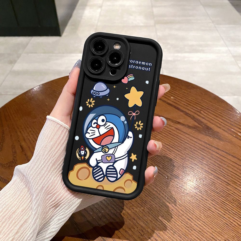 for Samsung Galaxy S24 S23 Ultra S22 Plus S21 FE S20 Doraemon Snoopy Astronaut Full Protective Phone Case Anti Drop Cover