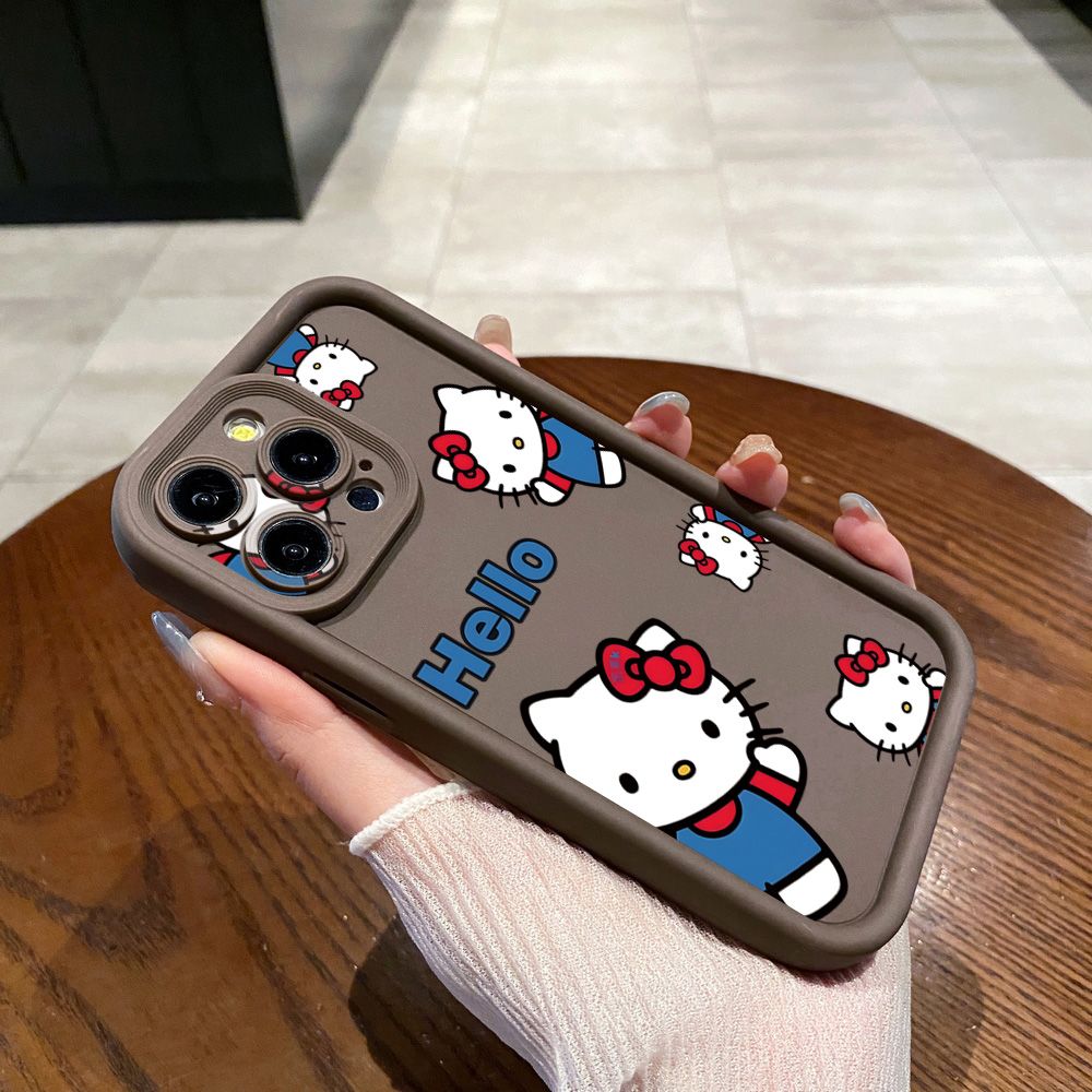 for Samsung Galaxy S24 S23 Ultra S22 Plus S21 FE S20 HelloKitty Cat Girls Full Protective Phone Case Anti Drop Cover