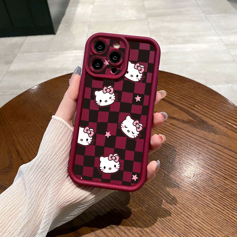 for Samsung Galaxy S24 S23 Ultra S22 Plus S21 FE S20 HelloKitty Cat Girls Full Protective Phone Case Anti Drop Cover