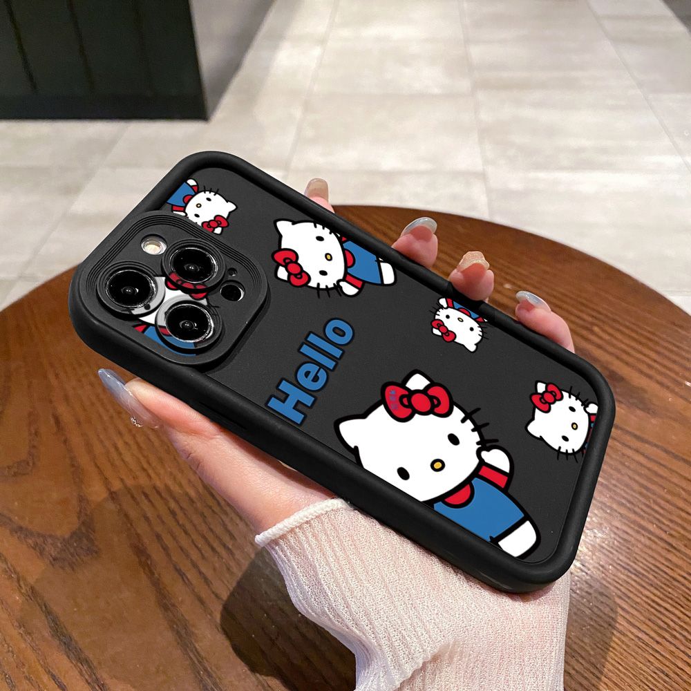 for Samsung Galaxy S24 S23 Ultra S22 Plus S21 FE S20 HelloKitty Cat Girls Full Protective Phone Case Anti Drop Cover