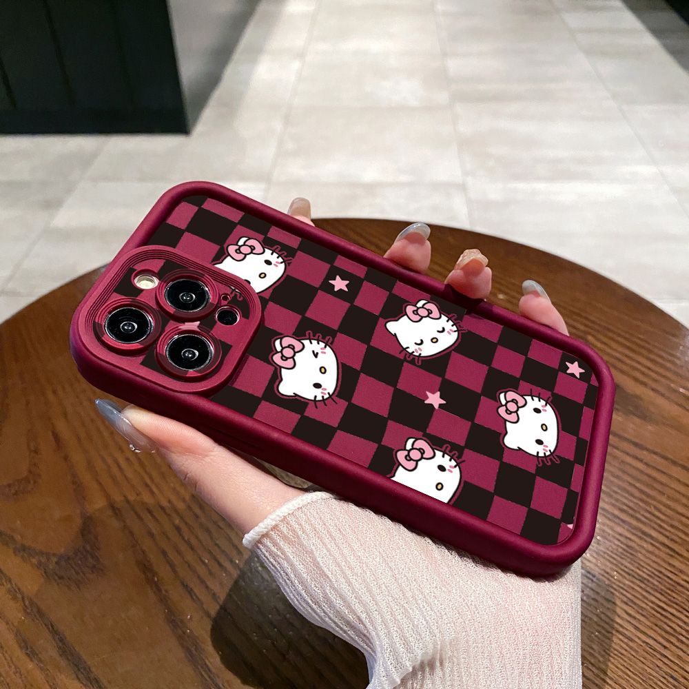for Samsung Galaxy S24 S23 Ultra S22 Plus S21 FE S20 HelloKitty Cat Girls Full Protective Phone Case Anti Drop Cover