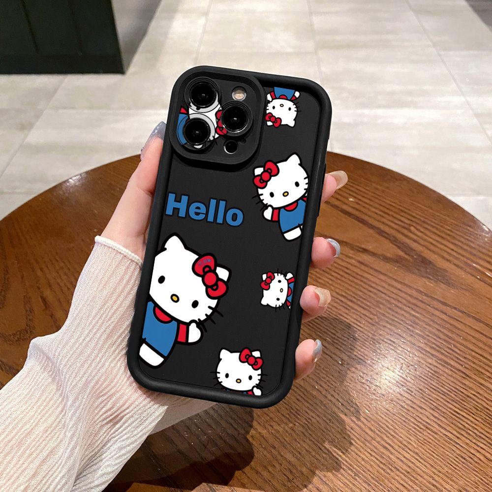 for Samsung Galaxy S24 S23 Ultra S22 Plus S21 FE S20 HelloKitty Cat Girls Full Protective Phone Case Anti Drop Cover