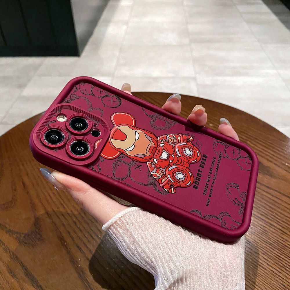 for Samsung Galaxy S24 S23 Ultra S22 Plus S21 FE S20 Funny Cool Bear Full Protective Phone Case Anti Drop Cover