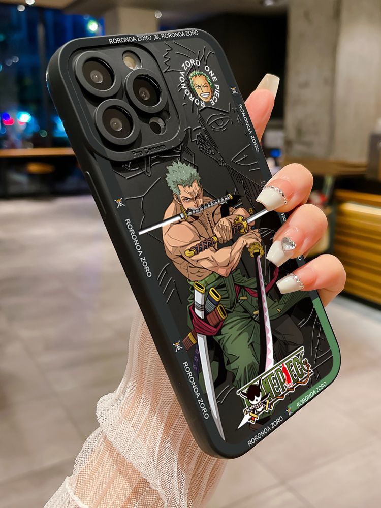 for Xiaomi Redmi Note 13 12 Pro 5G 12S 11S 13C A1 10 Pro 4G 10S Redmi 10C 9C 9S A2 Cool Zoro Luffy Full Protective Case Anti Drop Cover