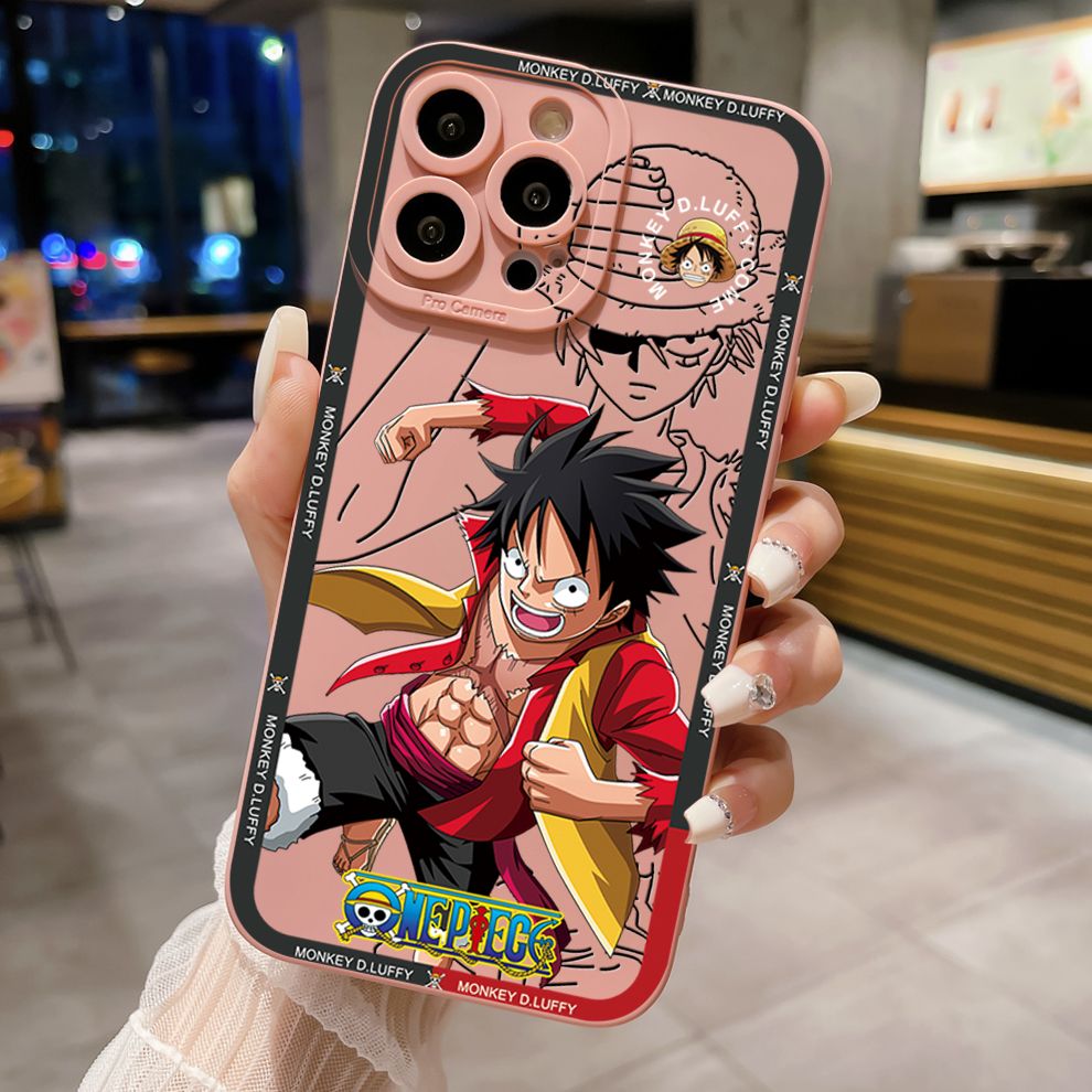 for Xiaomi Redmi Note 13 12 Pro 5G 12S 11S 13C A1 10 Pro 4G 10S Redmi 10C 9C 9S A2 Cool Zoro Luffy Full Protective Case Anti Drop Cover