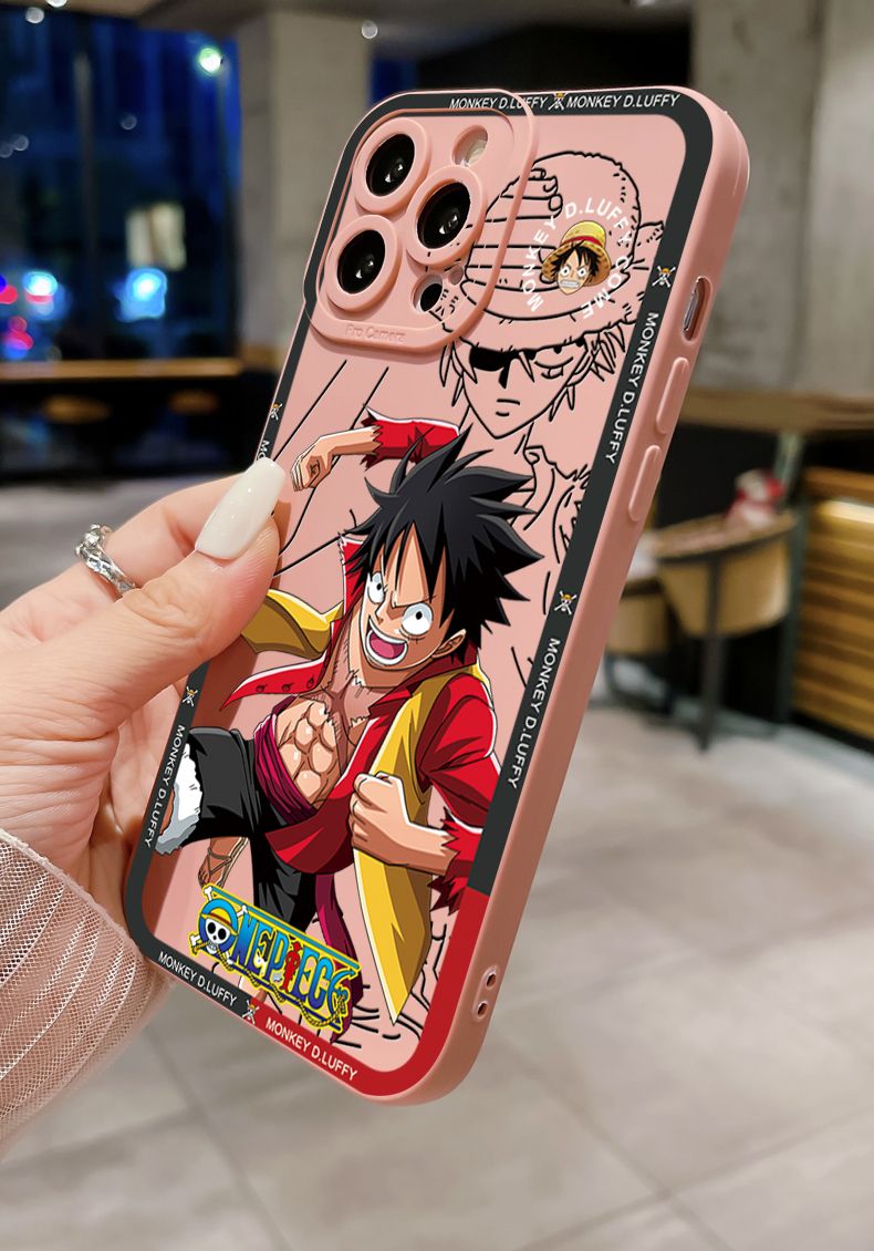 for Xiaomi Redmi Note 13 12 Pro 5G 12S 11S 13C A1 10 Pro 4G 10S Redmi 10C 9C 9S A2 Cool Zoro Luffy Full Protective Case Anti Drop Cover