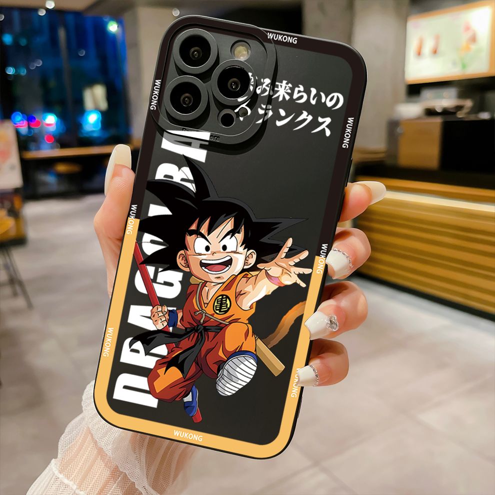 for iPhone 15 Pro Max 14 Plus 13 Pro Max 12 iPhone 11 XR 8 7 SE 2022 XS Max Dragon Ball Wukong Full Protective Case Anti Drop Cover